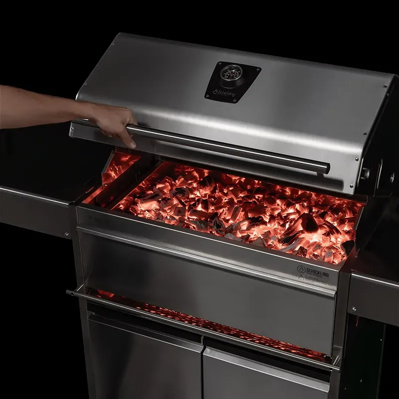 Grilldeckel mit Deckelthermometer
